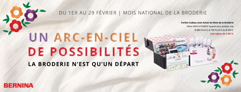PROMO BERNINA FÉVRIER 2024 - Un Arc-En-Ciel de Possibilités🌼
