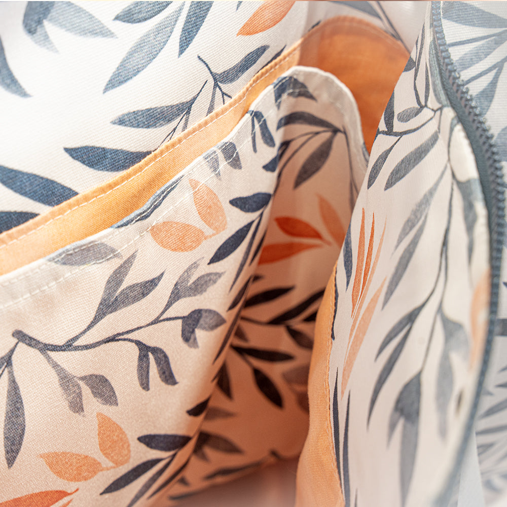 Gros plan sur un sac réalisé dans le cadre du cours de couture pour débutant