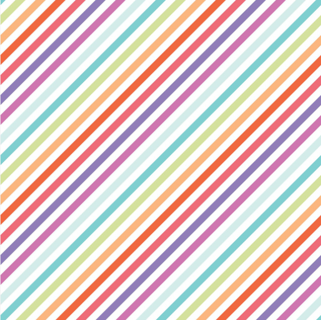 Kimberbell tissus Sweet Shoppe Rayure multicole