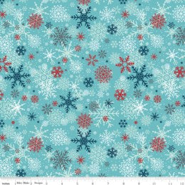 RILEY BLAKE - A perfect winter snowflakes, bleu