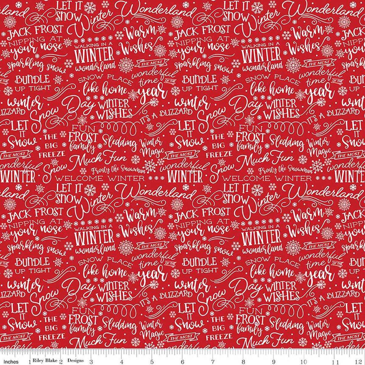 RILEY BLAKE - A perfect winter Texte, rouge