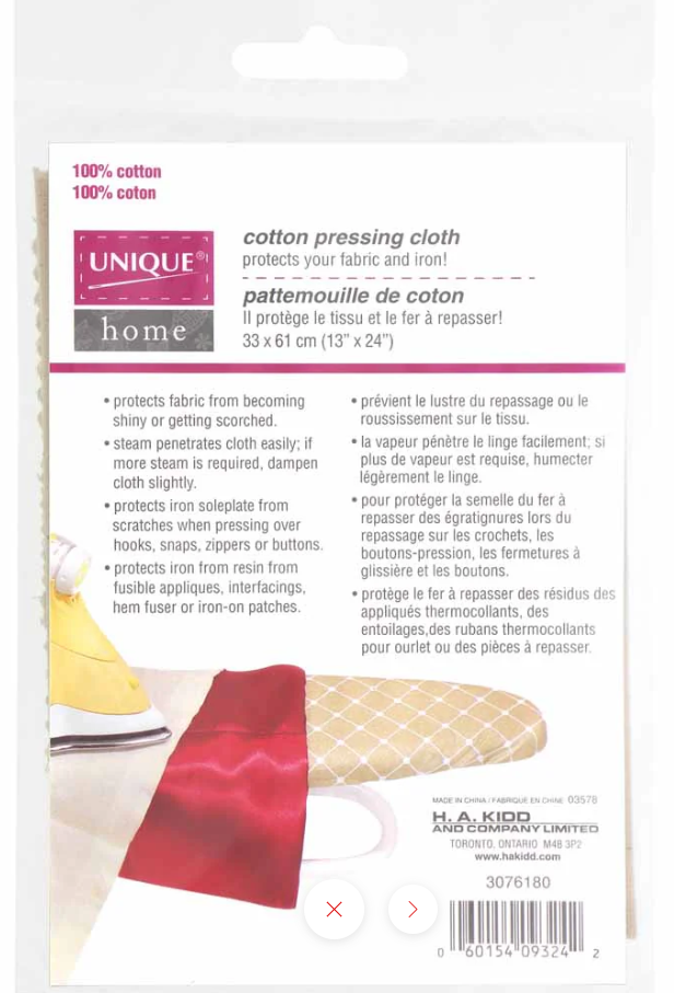 Pattemouille de Coton (Cotton Pressing Cloth)