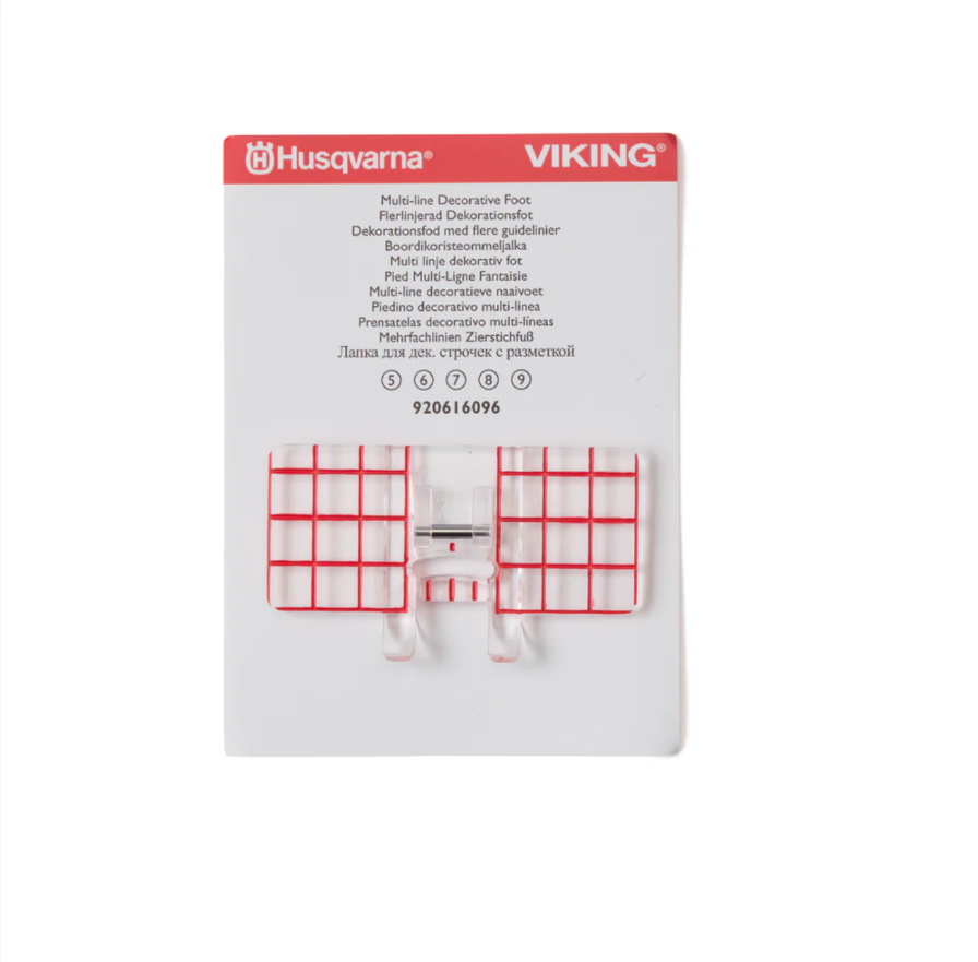 HUSQVARNA® VIKING® — Pied décoratif multiligne