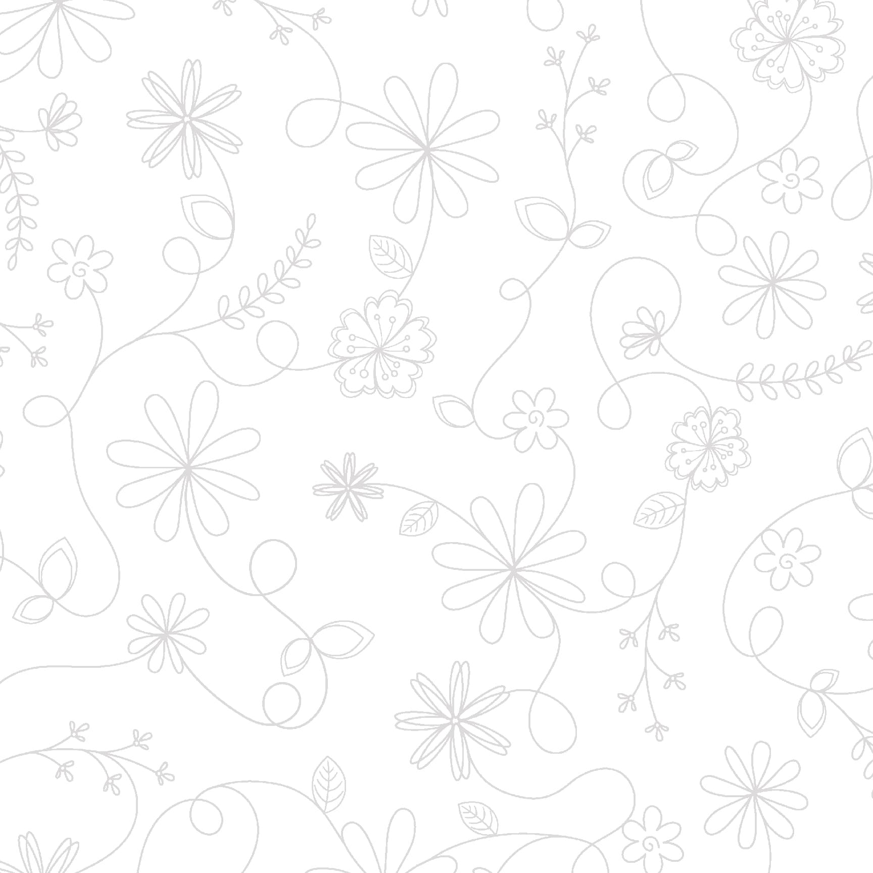 Kimberbell Basics Tourbillon Florale Blanc/-Blanc