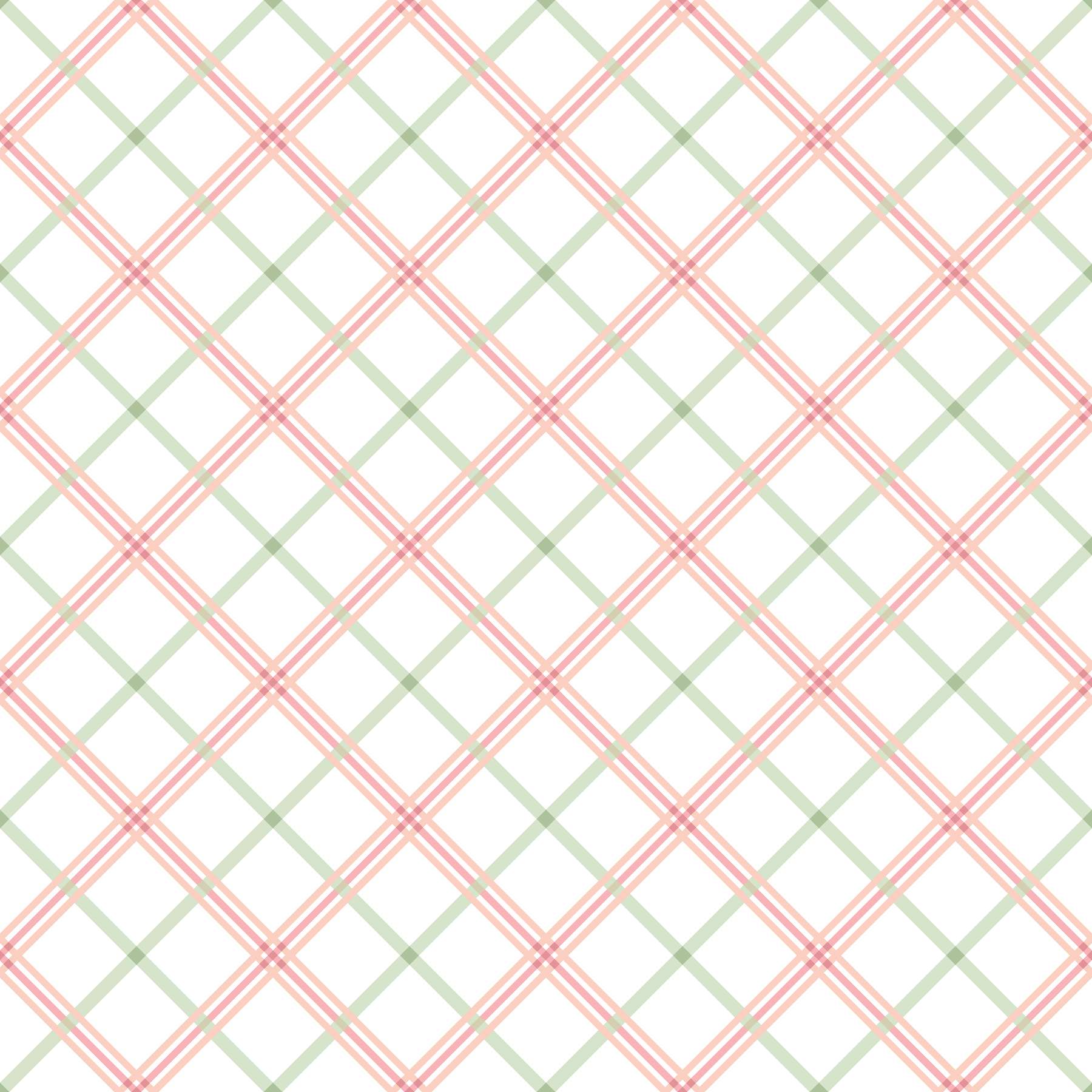 Kimberbell Basics Quadrillé Rose/Vert