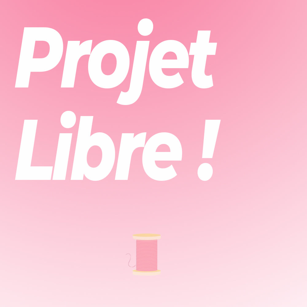 Encadré rose avec mention "Projet libre"