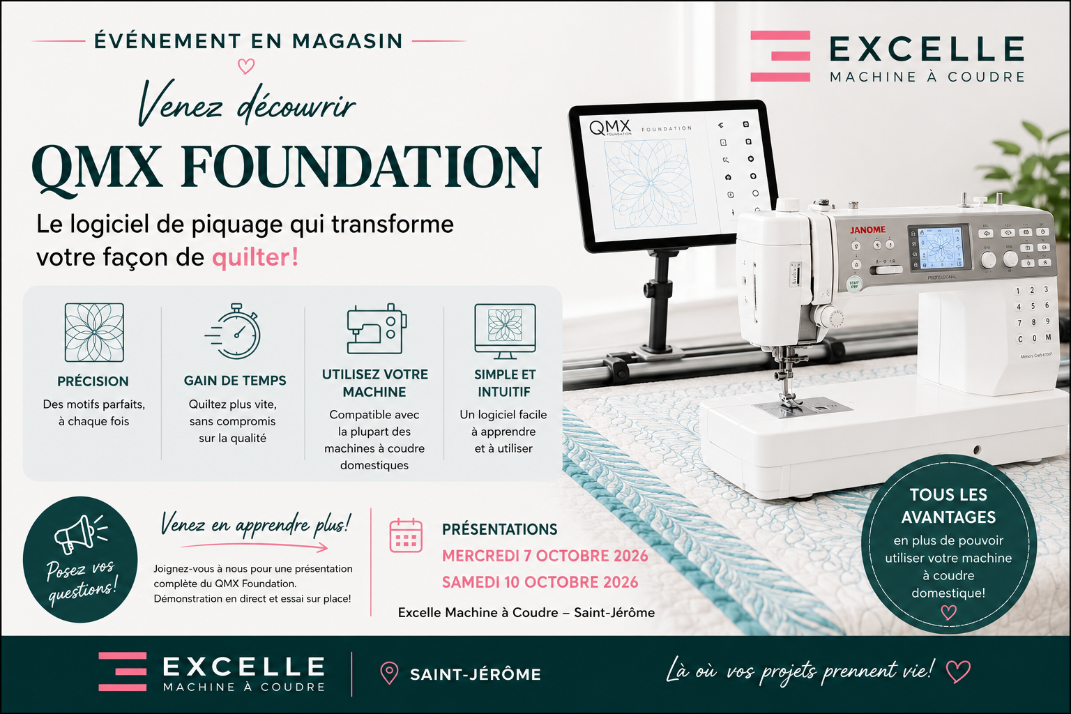 Présentation du logiciel QMX Foundation - St-Jérôme