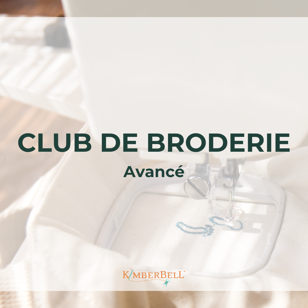 Broderie avec écriture: Club de broderie Avancé