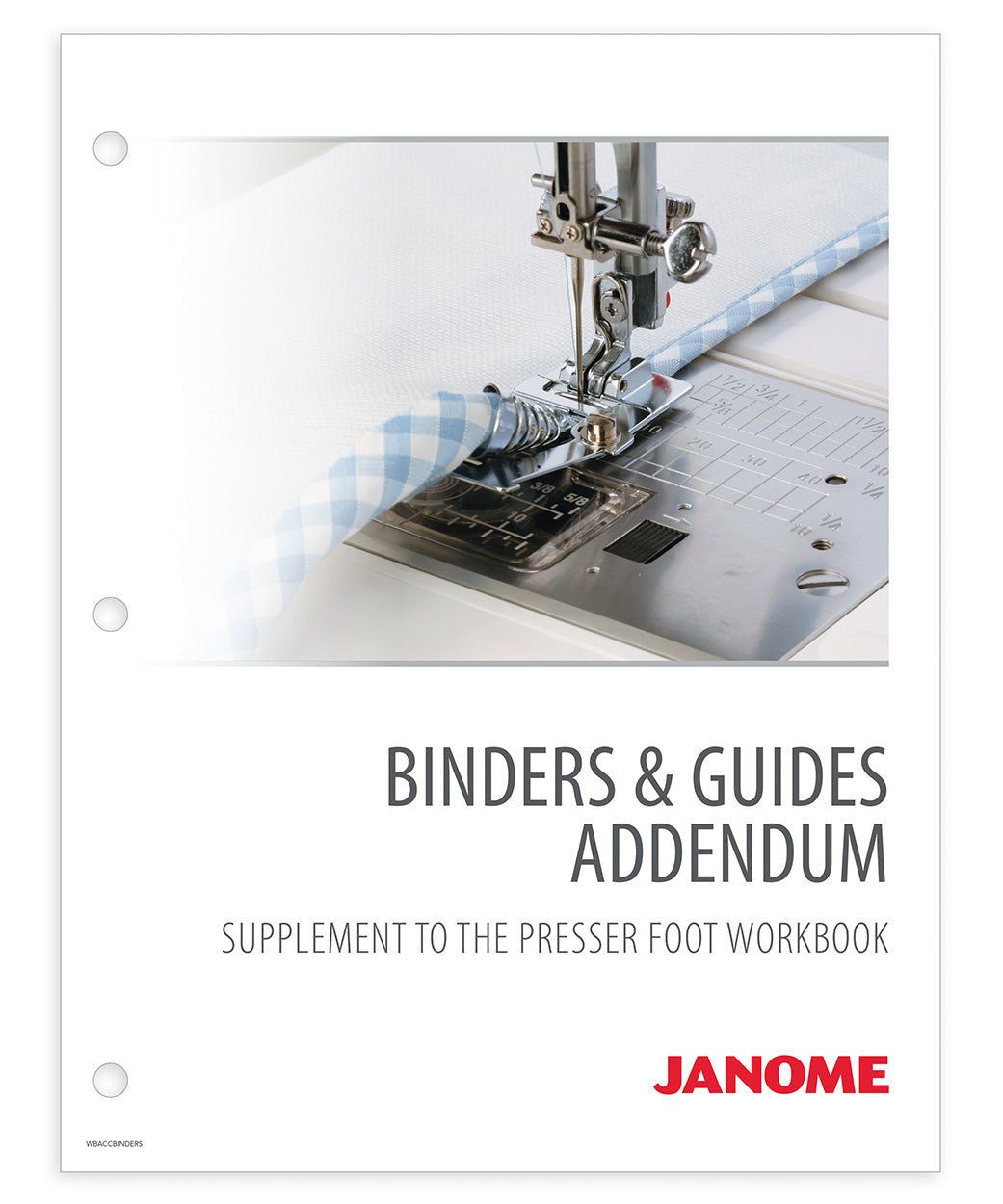 JANOME livre sur des pieds pour biais