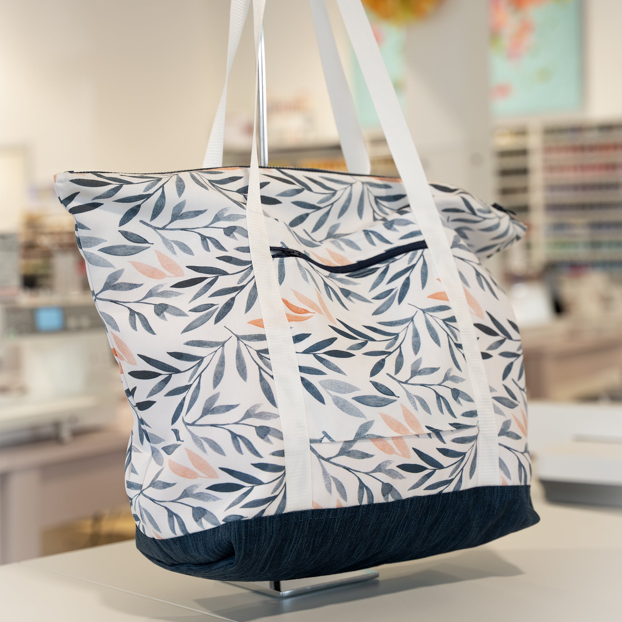 Sac réalisé dans le cadre d'un cours de couture pour débutant à Laval