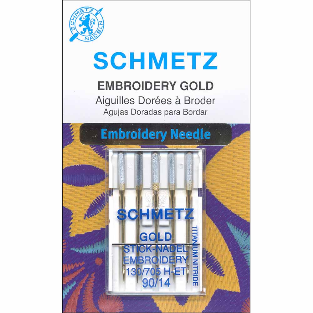Aiguilles Dorées à Broder / Embroidery Gold Needles 130/705 H-ET