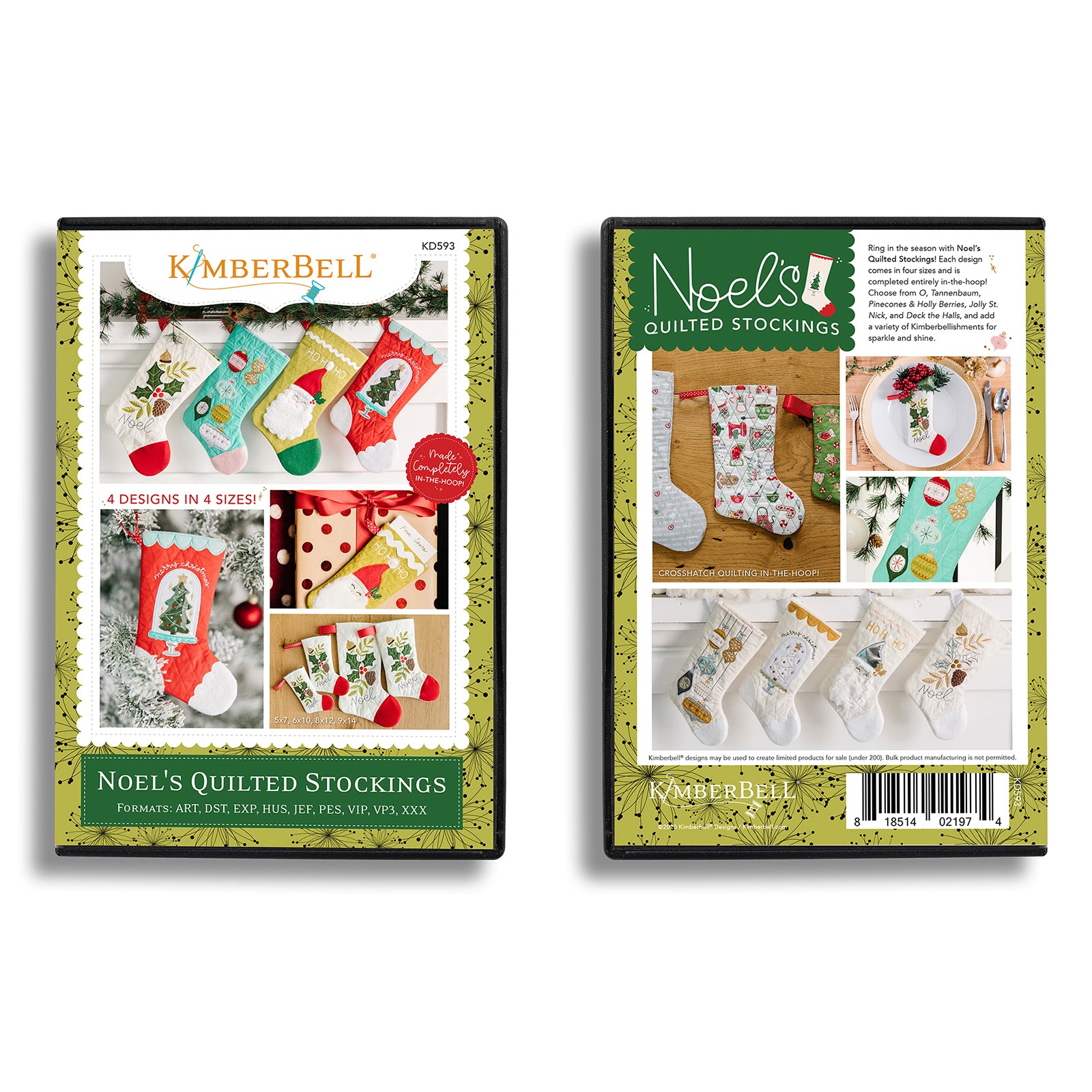 Les bas matelassés de Noël - "Noel’s Quilted Stocking" / CD Broderie