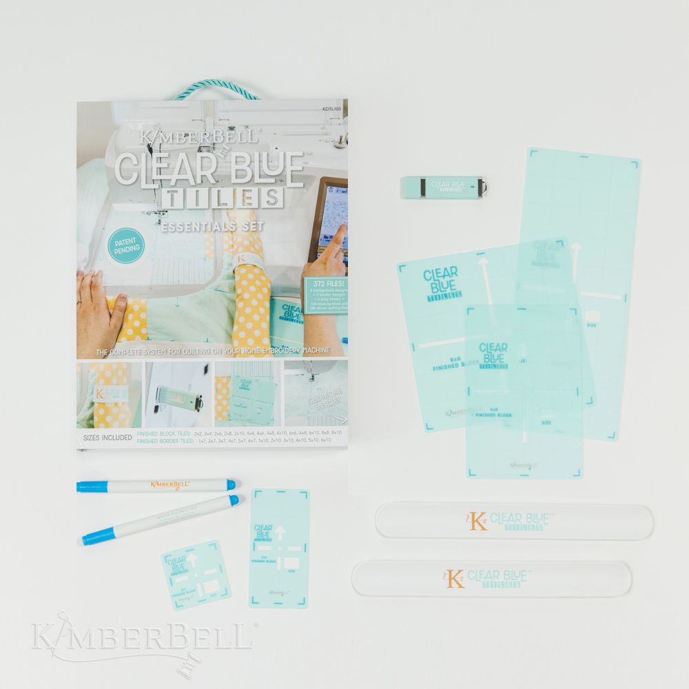 Tuiles bleues claires - "Clear Blue Tiles: Essentials Set"