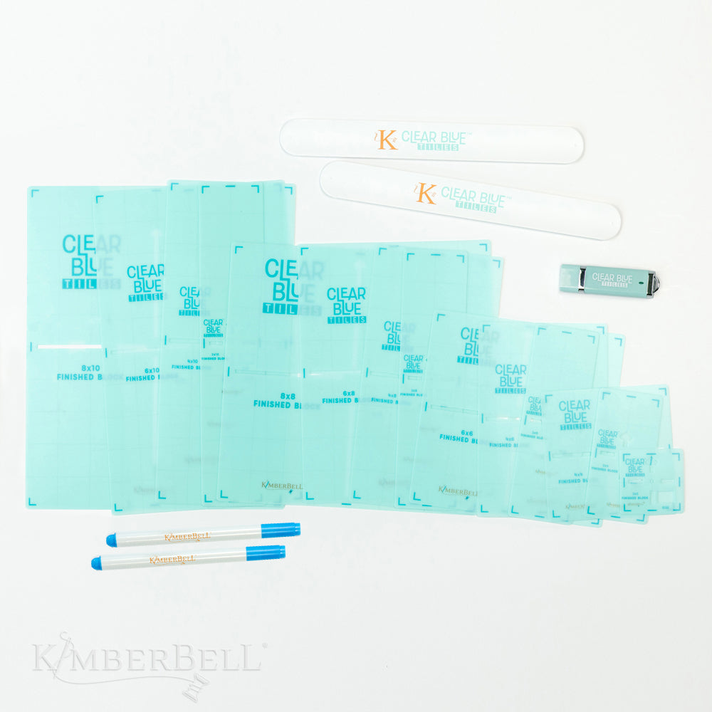 Tuiles bleues claires - "Clear Blue Tiles: Essentials Set"