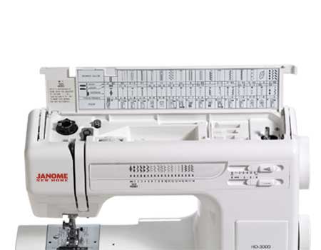Réglages de la machine à coudre Janome HD3000