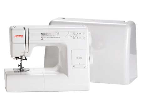 Machine à coudre Janome HD3000 avec couverture rigide blanche