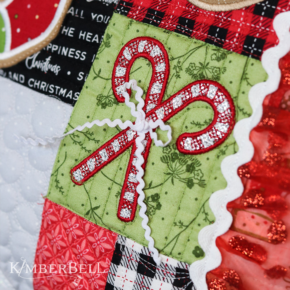 Coussin pour banc de cuisine Ginger's - "Ginger’s Kitchen Bench Pillow" / Ensemble prêt à broder