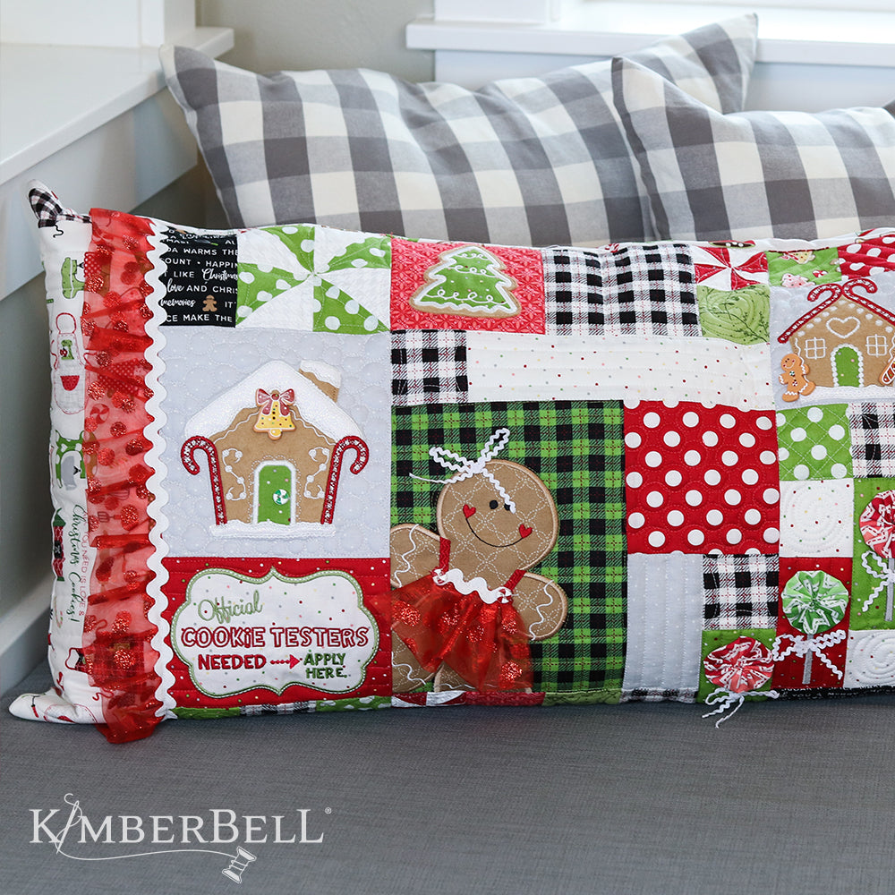 Coussin pour banc de cuisine Ginger's - "Ginger’s Kitchen Bench Pillow" / Ensemble prêt à broder