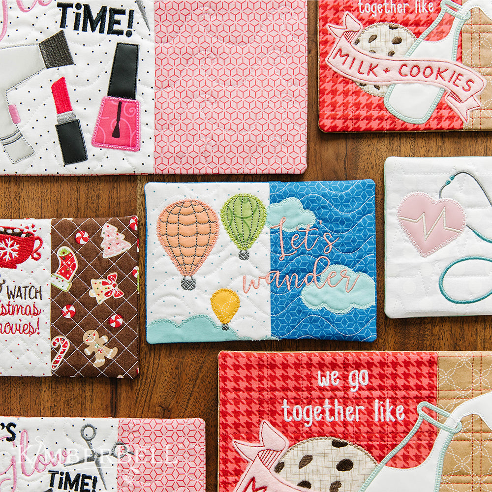 Tapis de tasse - "Mug Rugs, Vol. 4" / CD Broderie