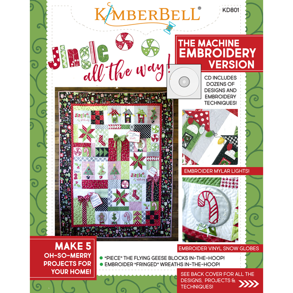 Patchwork surprise de Noël "Jingle All The Way" - Broderie Machine / Ensemble prêt à broder