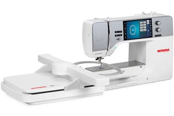 Machine à coudre Bernina 770 QE PLUS – Machine à coudre, quilter et broder électronique avec grand écran tactile, module de broderie avancé et bras libre spacieux pour une couture précise et créative.