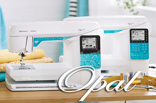 Machines à coudre Husqvarna Viking OPAL™ 650 et OPAL™ 670 – Comparaison des deux modèles OPAL™ avec leurs écrans et fonctionnalités avancées pour une couture moderne et performante.