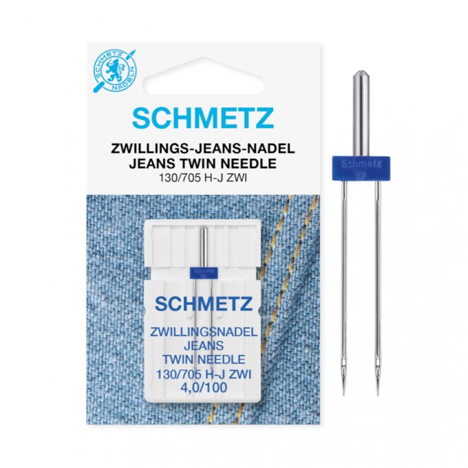 Aiguille double jeans Schmetz, 130/705 H-J ZWI