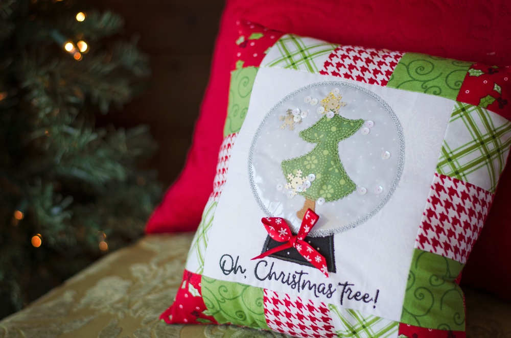 Patchwork surprise de Noël "Jingle All The Way" - Broderie Machine / Ensemble prêt à broder