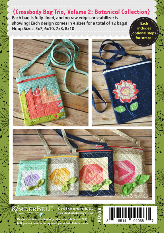 Trio de sacs à bandoulière "Crossbody Bag Trio" / CD Broderie
