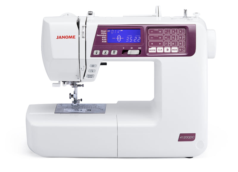 Janome 4120QDC-G - Machine à Coudre Polyvalente pour Couture Créative