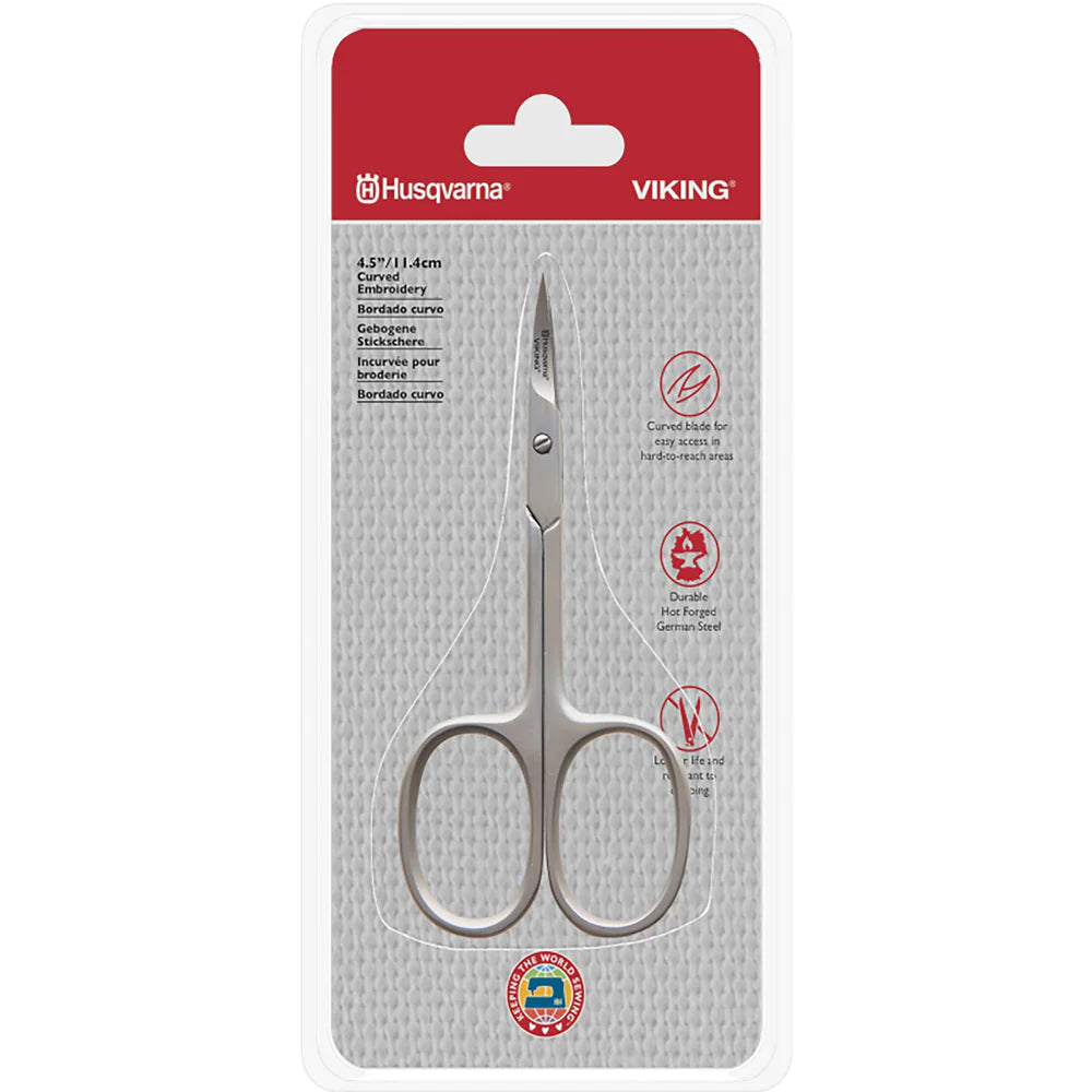 Ciseaux 3.5'' Husqvarna Viking curved embroidery