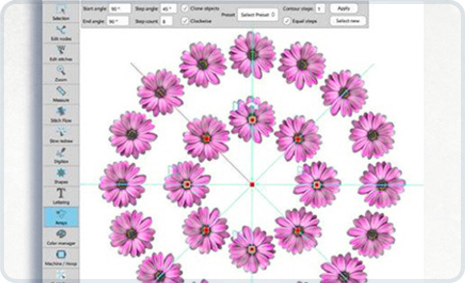 Janome logiciel de broderie Artistic Digitizer Version 2.0
