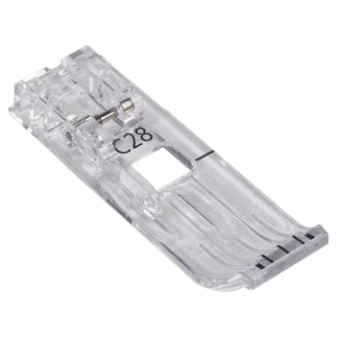 Bernina pied de recouvreuse transparent C28