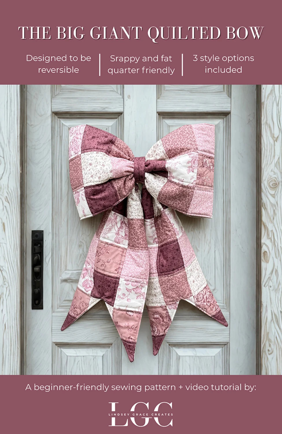 Patron Big Giant Quilted Bow