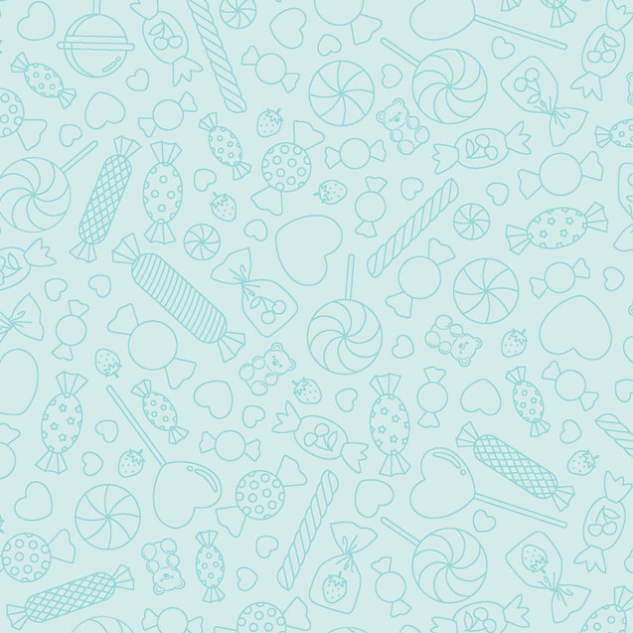 Kimberbell tissus Sweet Shoppe Bonbons bleus