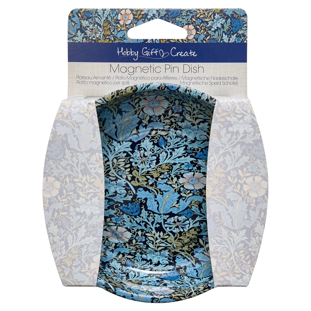 Magnetic Pin dish blue floral