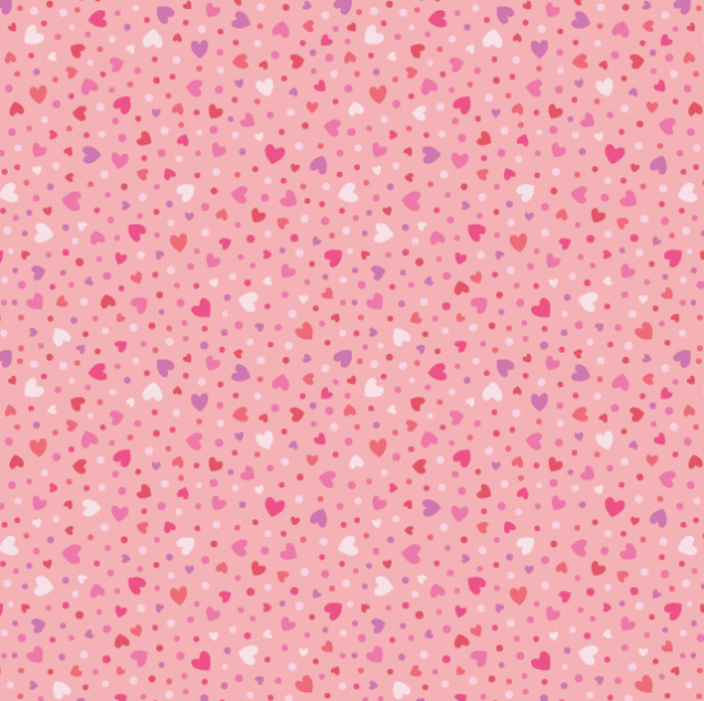 Kimberbell tissus Seet Shoppe Coeurs roses