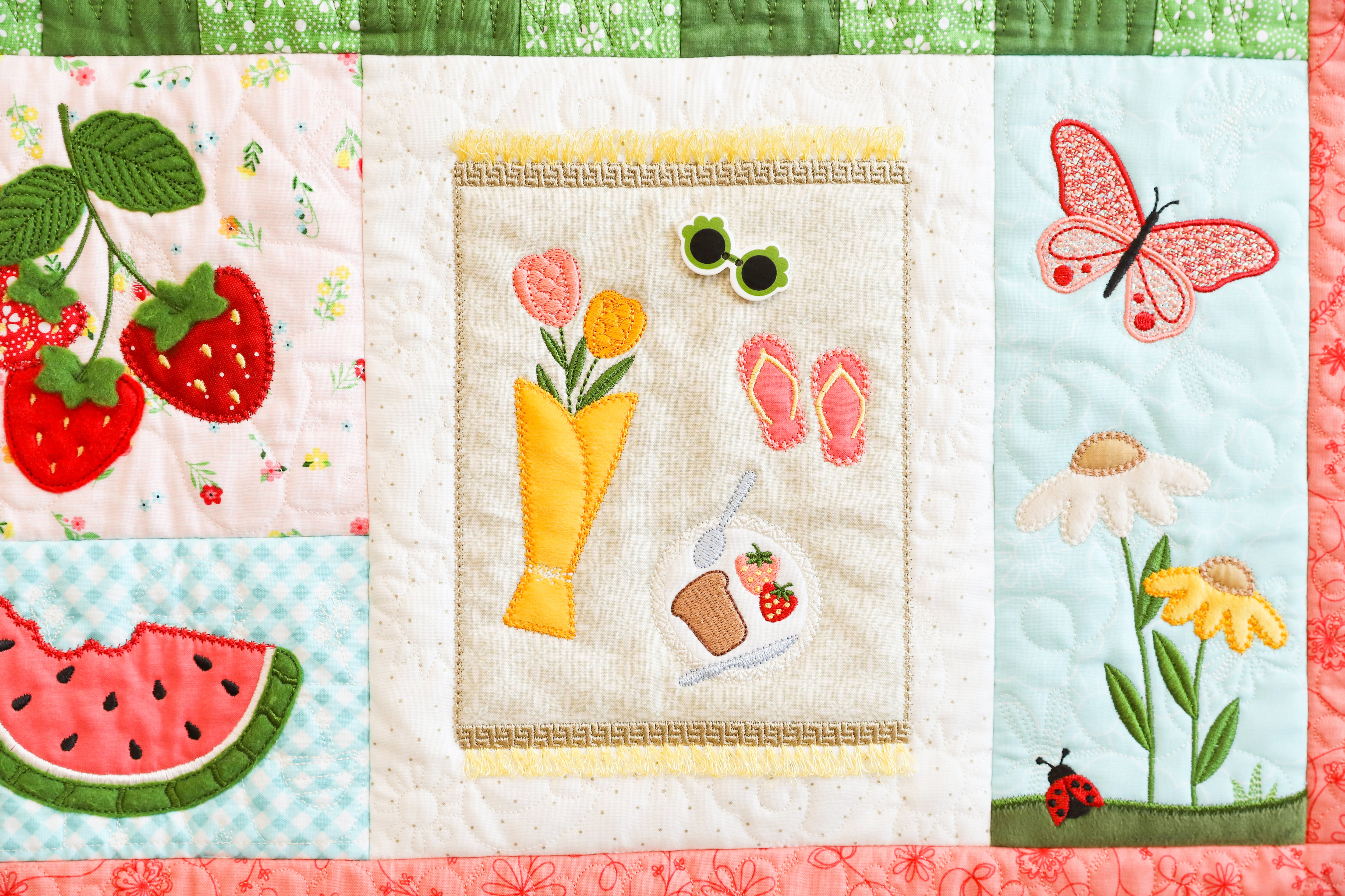 KIMBERBELL Projet de broderie Sippin'on Sunshine