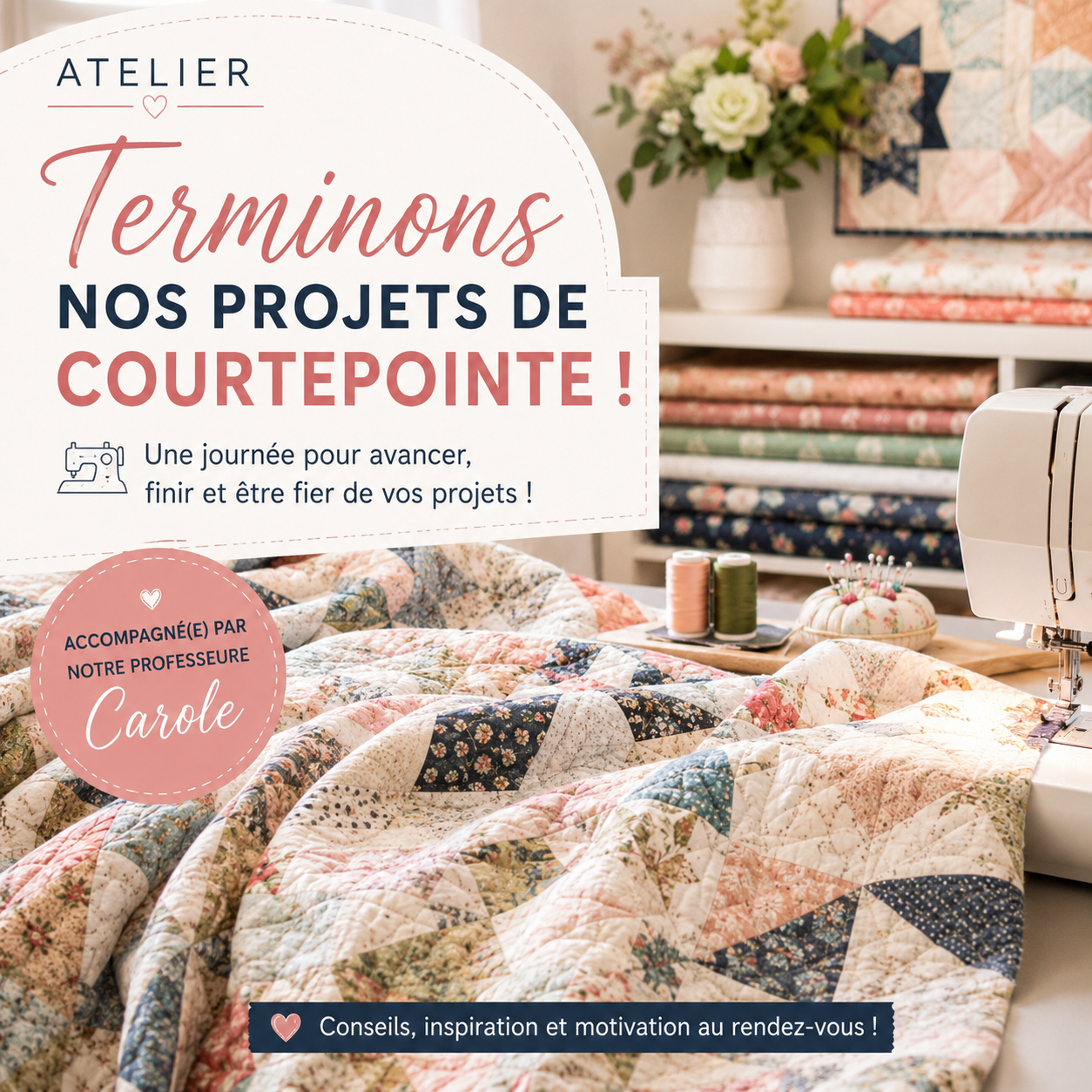 Atelier - Terminons nos projets de courtepointe ST_JÉROME
