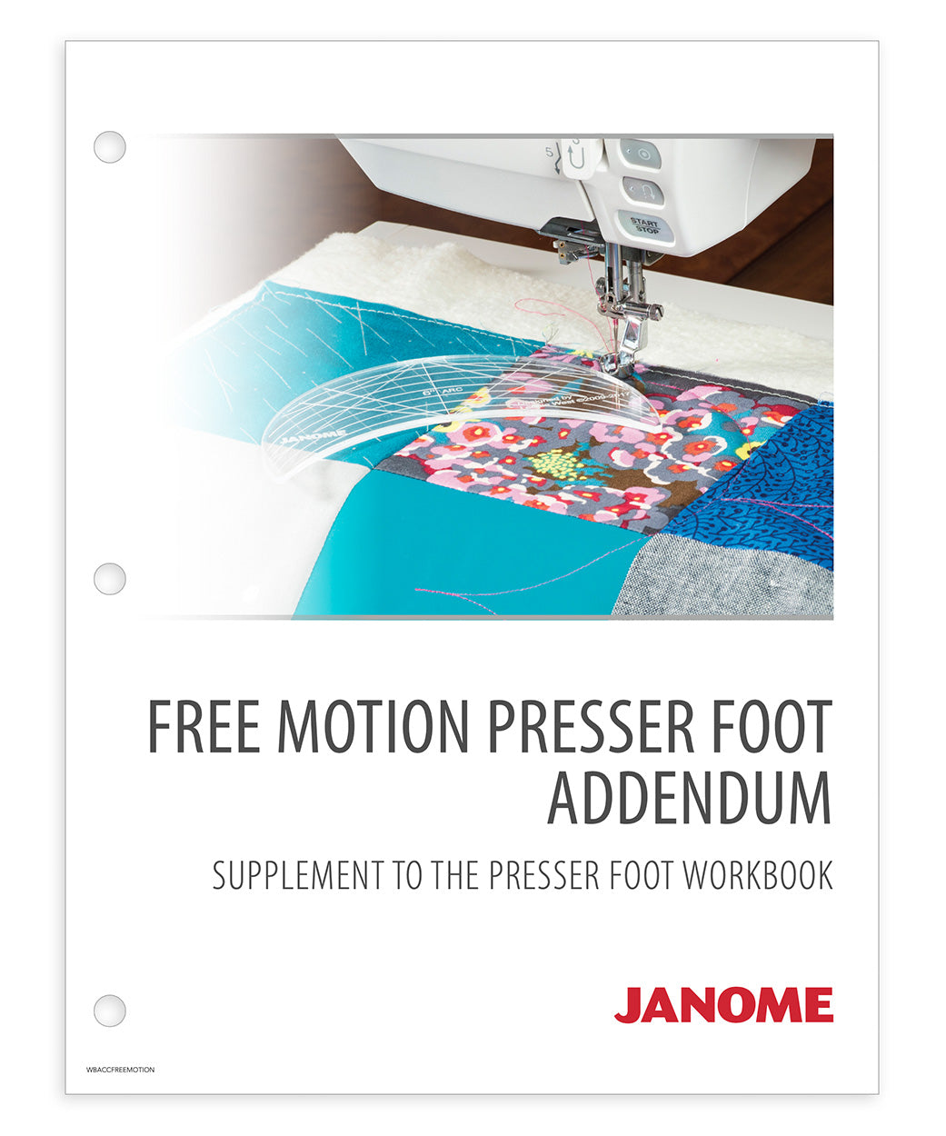 JANOME livre sur les pieds et accessoires piquage libre