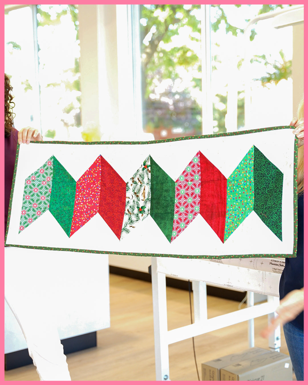 Projet réalisé dans le cadre du cours de couture Quilt as you go à Laval