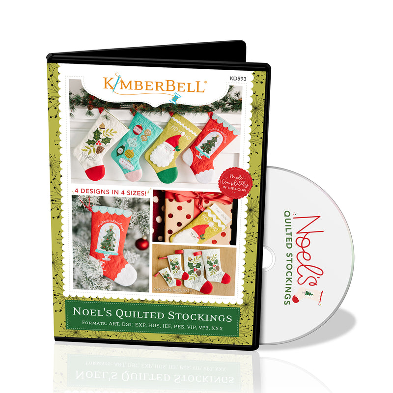 Les bas matelassés de Noël - "Noel’s Quilted Stocking" / CD Broderie