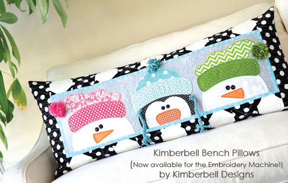 Oreiller de banc d'hiver fantaisie -  "Whimsy Winter Bench Pillow"