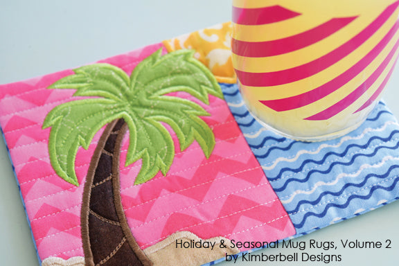 Tapis de tasse de vacances et saisonniers "Holiday & Seasonal Mug Rugs" / CD Broderie