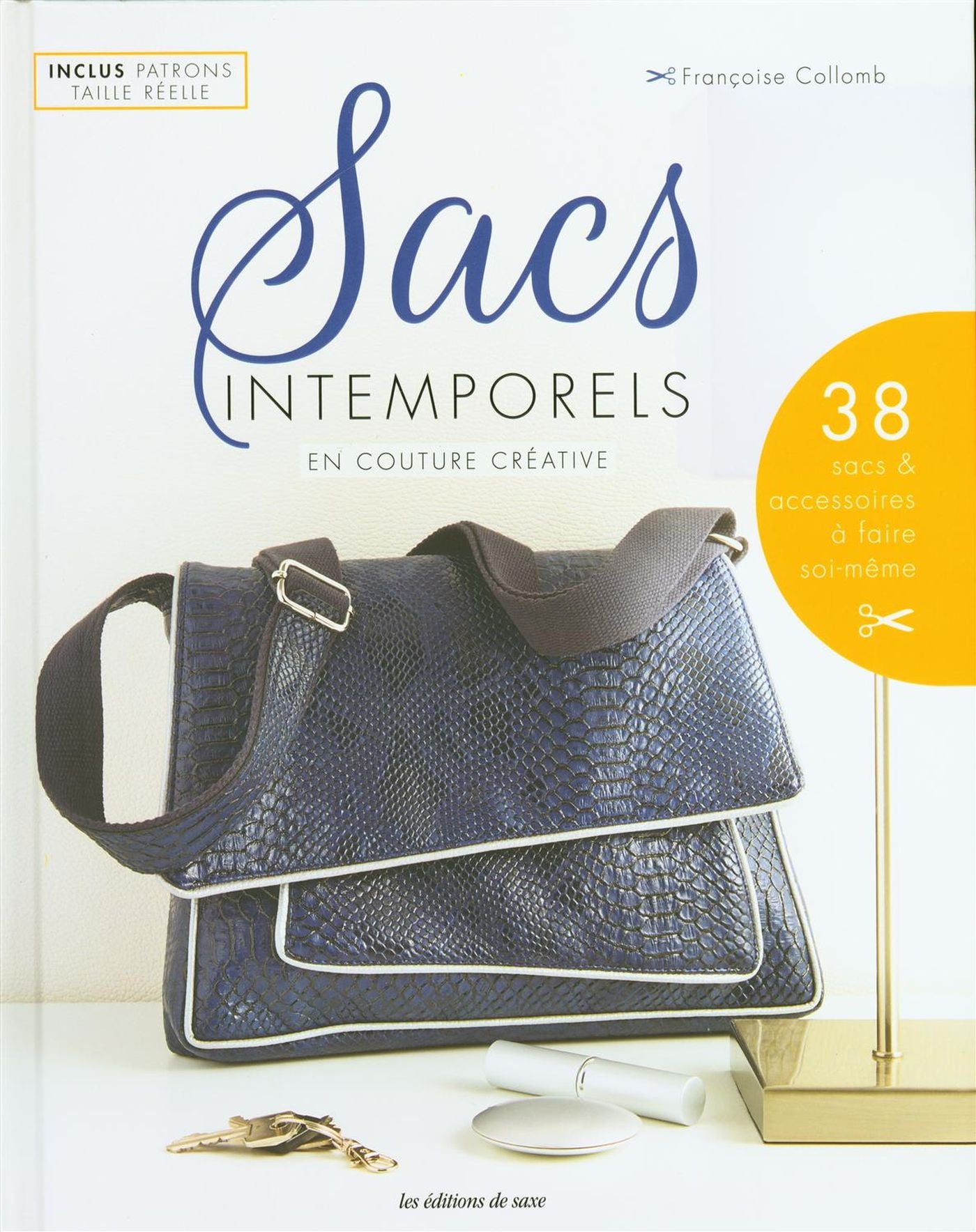 livre, couture, sac