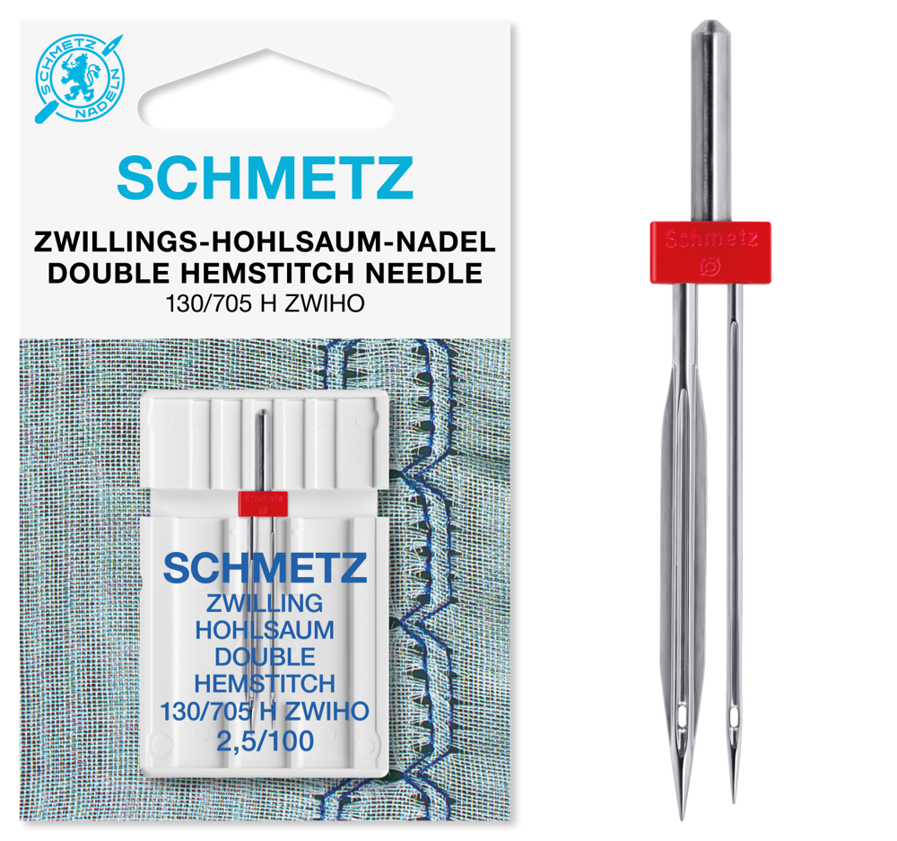 Aiguille Double Lancéolée / Double Hemstitch Needle 130/705 H ZWIHO