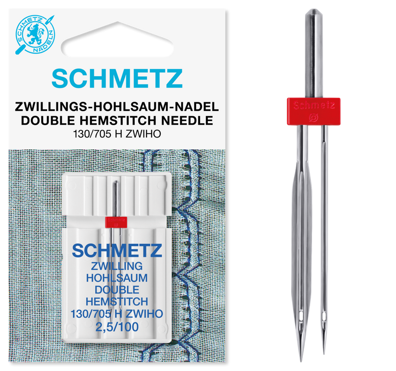 Aiguille Double Lancéolée / Double Hemstitch Needle 130/705 H ZWIHO